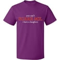 thumbnail image 2 of OXI T-Shirt - You Can't Scare Me, Basic Casual T-Shirt for Men's and Women Fleece T-Shirt Short Sleeve - Purple Medium, 2 of 3