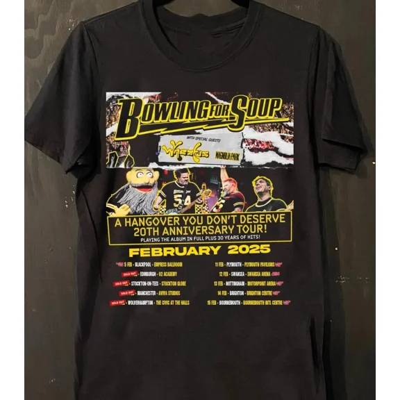 Bowling for Soup Tour 2025 Gift For Fan Full Size S-5XL T-shirt ZL1716