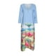 thumbnail image 4 of Vestido HUOGUO de manga larga con cuello redondo y estampado floral casual para mujer, 4 of 5