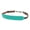 Teal, variant on Showman Glitter Overlay Leather Wither Strap (Teal)