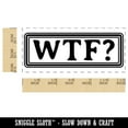 thumbnail image 2 of WTF What the F Border Outline Self-Inking Rubber Stamp Ink Stamper for Business Office - Fuchsia Ink - Small 1-1/2 Inch, 2 of 7