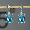 thumbnail image 2 of LINXIQIN 925 Sterling Silver Stud Earrings Birth Cubic Zircon Fashion Jewelry For Women, 2 of 9