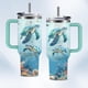 thumbnail image 1 of Vaso tipo tortuga de acero inoxidable HYMONA de 40 oz con pajitas, 1 of 9