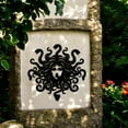 thumbnail image 4 of HELLOYOUNG 15.75x15.2 Inches Gothic Medusa Metal Wall Sculpture Black Iron Art Decor with Exquisite Hairstyle Design Yard & Balcony Christmas Decor, Gothic Home Accent.Wall Sculptures, 4 of 11