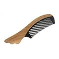 thumbnail image 3 of Mandala Crafts Wood Hair Comb for Women and Men; Antistatic and No Snag Hair Pick Brush (Small, Buffalo Horn Verawood), 3 of 5