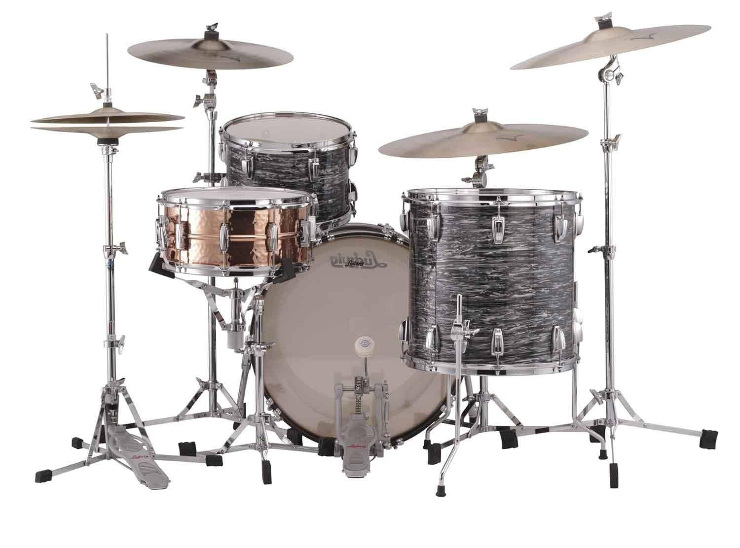 Ludwig Classic Maple Fab 3-Piece Drum Shell Pack - Vintage Black Oyster Pearl