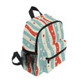 thumbnail image 2 of FORMRS School Backpack with Front Zippered Pocket 12" Elementary Student Travel Daypack, Light Blue Pattern, 2 of 6