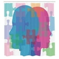 thumbnail image 3 of Ambesonne Game Print Shower Curtain, Psychology Themed Art, 69"Wx75"L, Multicolor, 3 of 5
