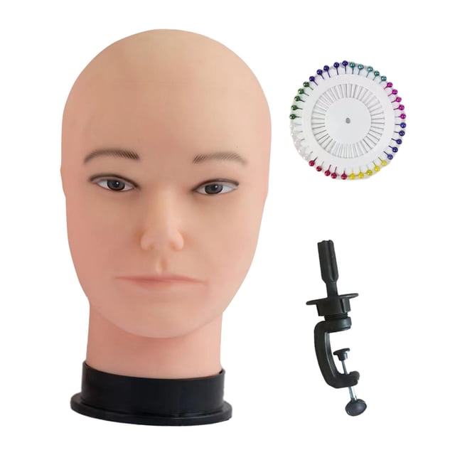 Xuanheng Male Bald Mannequin Head Hat Display Rack for Hairpieces s Making Styling A
