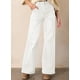 thumbnail image 3 of Pantalones vaqueros Astylish para mujer, elásticos, cintura alta, color blanco, 3 of 6