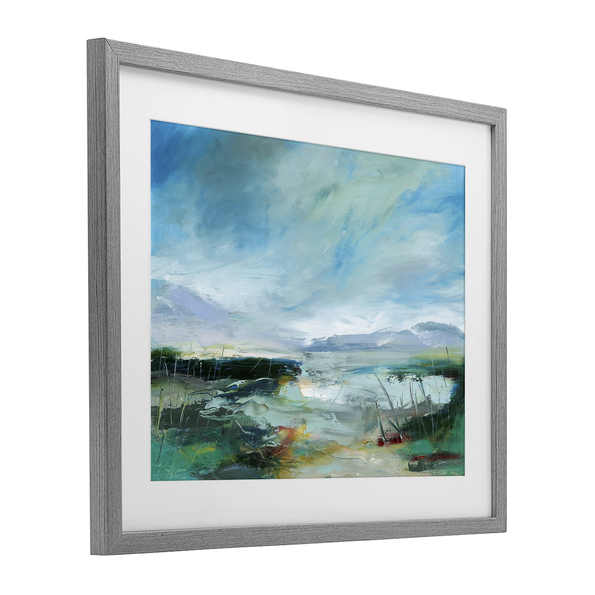 Stupell Industries Days By The Loch Gray Framed Print Under Glass, design by Lesley Birch