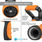 HydroTech Heavy Duty 8-Pattern Firemans Hose Nozzle