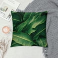 thumbnail image 2 of Acheng Short Plush Pillowcase 1 Piece - Palm Leaves with Lush Branches and Leaves, Tropical Jungle Palm Leaves with Charming Colors White, 2 of 5
