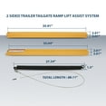 thumbnail image 2 of 2 Sided Trailer Tailgate Liftgate Ramp Lift Assist System 350 Pounds Yellow, 2 of 10