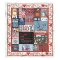 thumbnail image 6 of Ultra Soft Nurse Theme Blanket Microfiber Flannel Blanket Gifts for Women Nurses Warm Cozy Fuzzy Throw Blanket for Bed and Couch 50x60 Inch, 6 of 6
