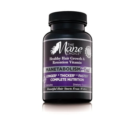 The Mane Choice Manetabolism Plus Healthy Hair Growth & Retention Vitamin 60 ct (Best Vitamins For Healthy Nails)
