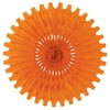 Tissue Fan (orange) Party Accessory (1 count)