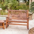 thumbnail image 4 of Leigh Country Double Porch Rocking Chair with Curved Seat Slats, Honey, 4 of 7