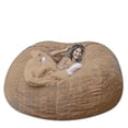 thumbnail image 1 of Puf Lazy Sofa Puf de piel artificial Puf (sin relleno), 1 of 1