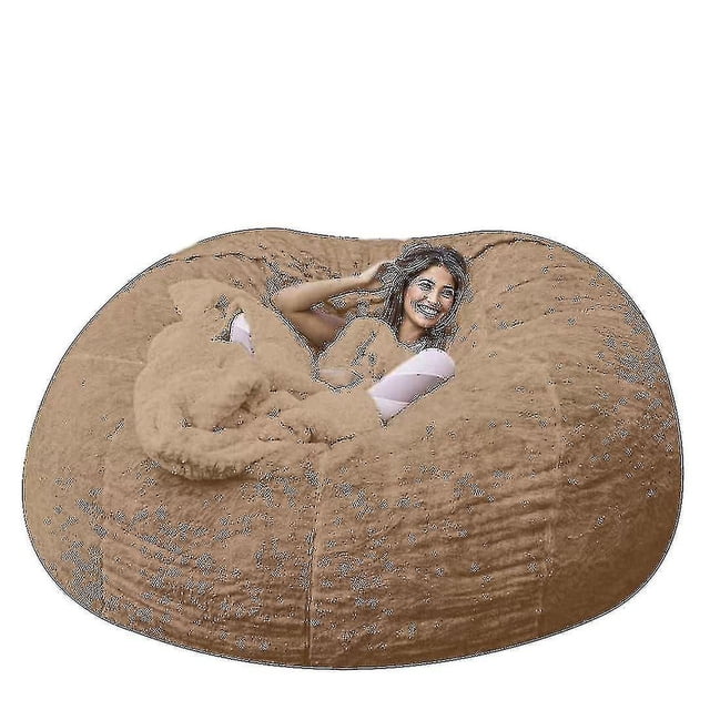 Puf Lazy Sofa Puf de piel artificial Puf (sin relleno)