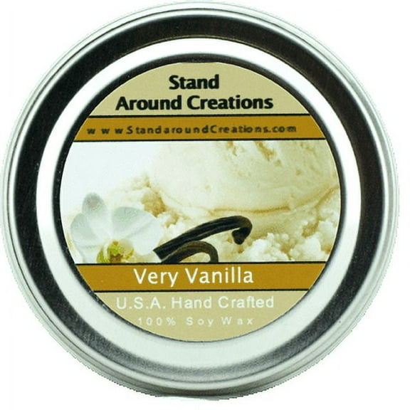 VERY VANILLA TIN 4-OZ. ALL NATURAL SOY CANDLE
