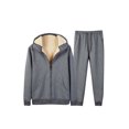 thumbnail image 3 of goowrom Men Solid Color Long Sleeve Cardigan and Trousers or Crop Pants, 3 of 3