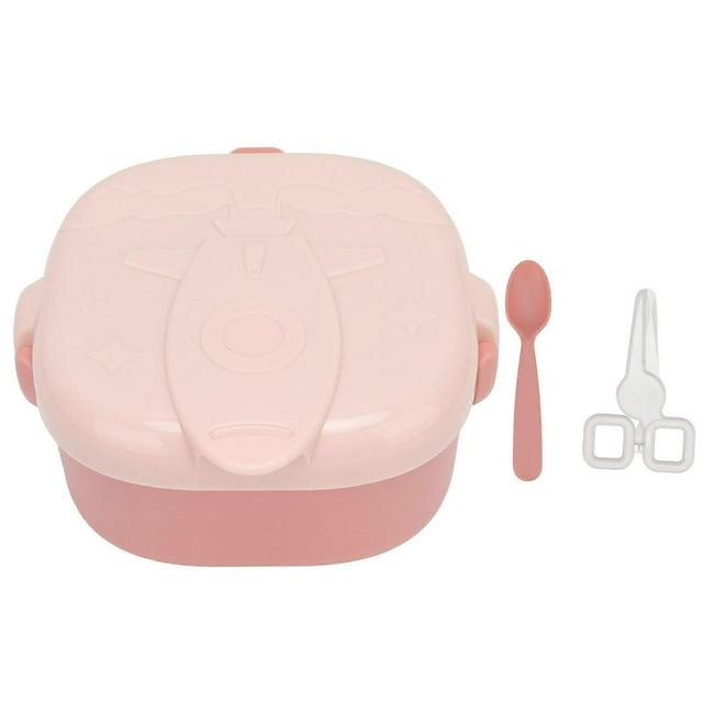 Baby Insulation Bowl 360ml Food Grade Stainless Steel Removable Liner Toddler Feeding Bowl for Travel Pink