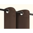 thumbnail image 4 of K30 2 Panels Brown Thermal Short Curtain with Grommets size 28" wide X 36" length each panel, 4 of 5