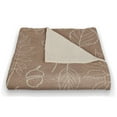 thumbnail image 3 of Creative Products Dusty Rose Leaf Pattern 50 x 60 Coral Fleece Blanket, 3 of 3
