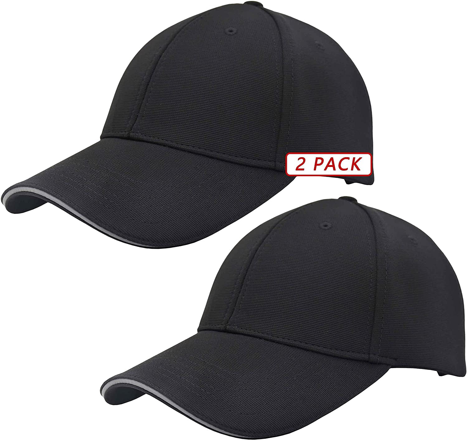 Reflective Brim Low Profile Solid Plain 