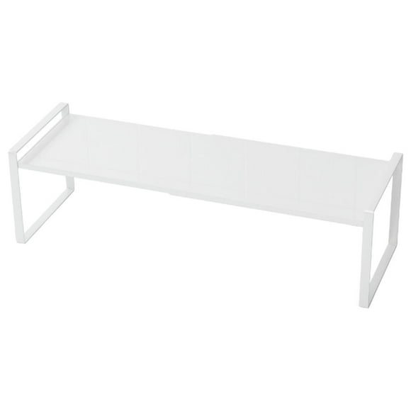 Estante organizador de gabinete expandible, estante de almacenamiento, elevador de espacio para cocina, baño, despensa, armario de especias, encimera, escritorio, hogar, oficina, Blanco A