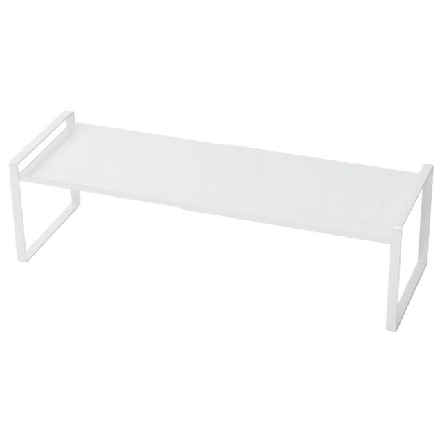 Estante organizador de gabinete expandible, estante de almacenamiento, elevador de espacio para cocina, baño, despensa, armario de especias, encimera, escritorio, hogar, oficina, Blanco A