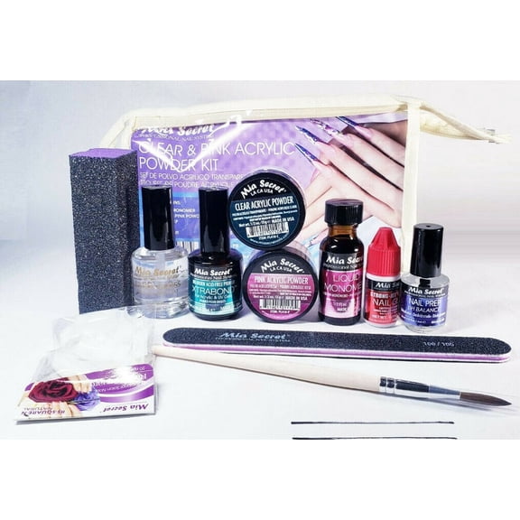 Mia Secret (KIT01-PR) Clear&Pink Acrylic Powder Kit