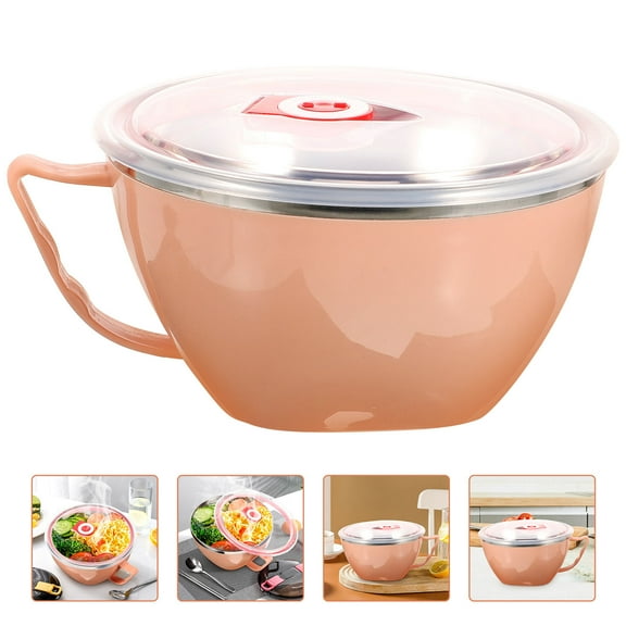 ROSENICE Soup Bowls Stainless Steel Pink 1Set