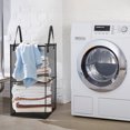 thumbnail image 4 of EEEkit Mesh Laundry Hamper, Black Collapsible Storage Basket, Dirty Clothes Organizer with Handles, 4 of 6