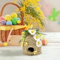 thumbnail image 4 of Fdelink Bee Hive Decor, Desktop Ornament, Beehive Decoration 1 Pack Country Decorative Beehive Natural Beehive Theme Decoration Spring Summer Country Farmhouse Kitchen Table Tiered Tray Decorat, 4 of 4
