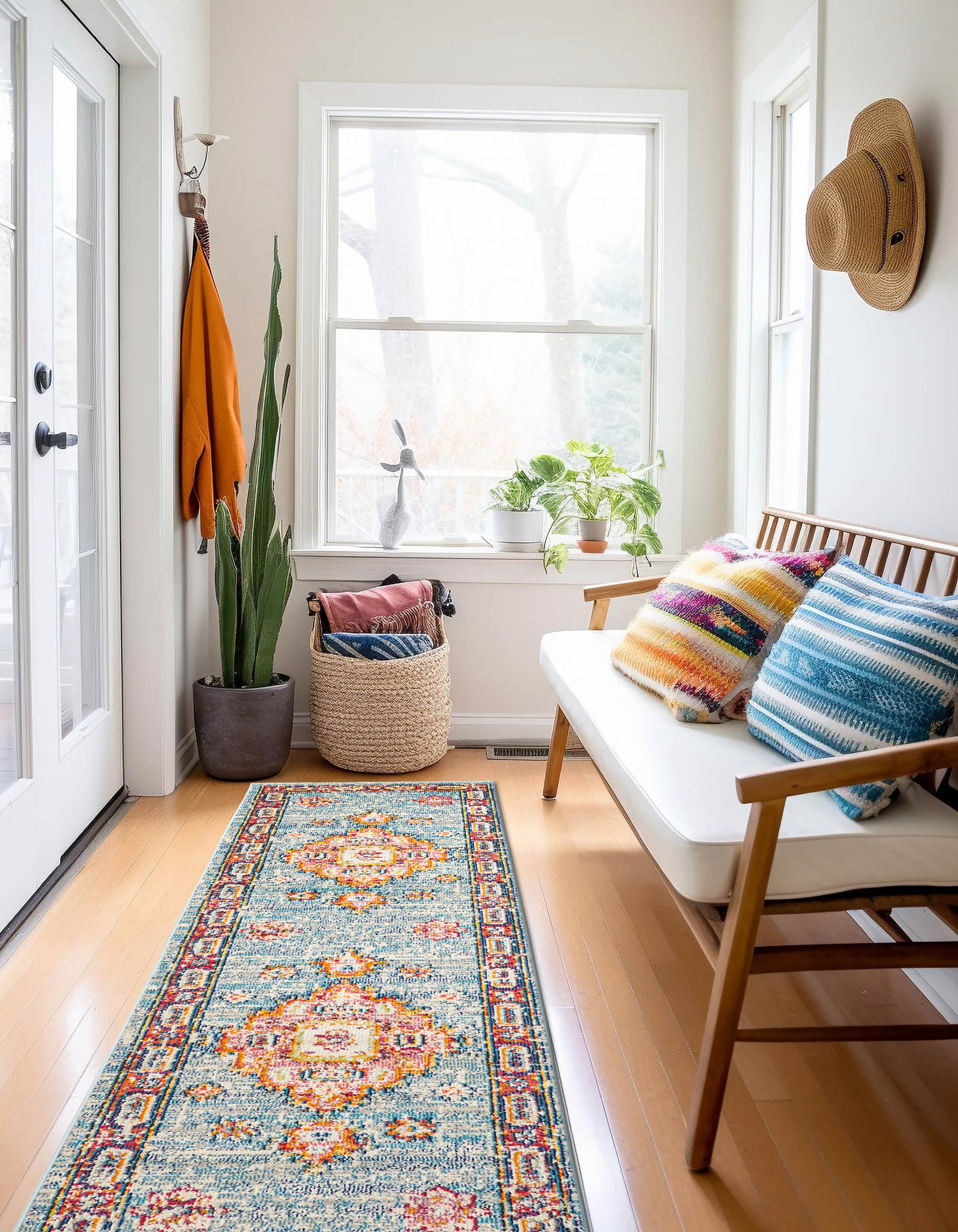 ECARPET Aldora Traditional Area Rug for Living Room, Bedroom, Dining Entrance, Hallway and More