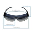 thumbnail image 2 of Fit Over Sunglasses, Smoke Color, 100% UVA/UVB Protection; Polycarbonate Lenses, 2 of 2