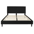 thumbnail image 6 of Flash Furniture Roxbury King Size Tufted Upholstered Platform Bed in Black Fabric, 6 of 12