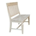 thumbnail image 3 of Vista Slat Back Solid Wood Bench - Unfinished, 3 of 7