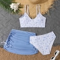 thumbnail image 2 of CAUYDY Baby Toddler Girls Swimsuit Two Piece Set Summer Bathing Suit Kids Girl Children Girl 2T 3T 4T 5T 6T 7T 8T 9T Bikini Beach Bathing Suit with Cover Ups (Sizes 10-11 Years,F02-Blue), 2 of 6