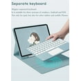 thumbnail image 4 of Timoom iPad 9th 8th 7th Generation 10.2 inch/Air 3 Pro 10.5 inch Keyboard Case with Cute Round Key Color Keyboard 2021 iPad 9 8 7 Detachable Touch Keyboard Cover, 4 of 7