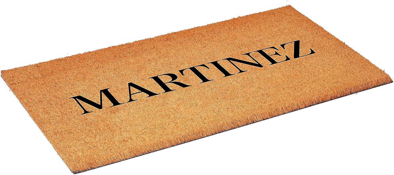 Calloway Mills 111423672 Bold Martinez Personalized Doormat 36" x 72"