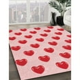 thumbnail image 3 of Ahgly Company Machine Washable Indoor Rectangle Transitional Light Rose Pink Area Rugs, 5' x 8', 3 of 7