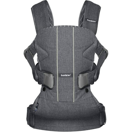 BABYBJORN Baby Carrier One - Gray/Pinstripe (Best Baby Carrier For 8 Month Old)