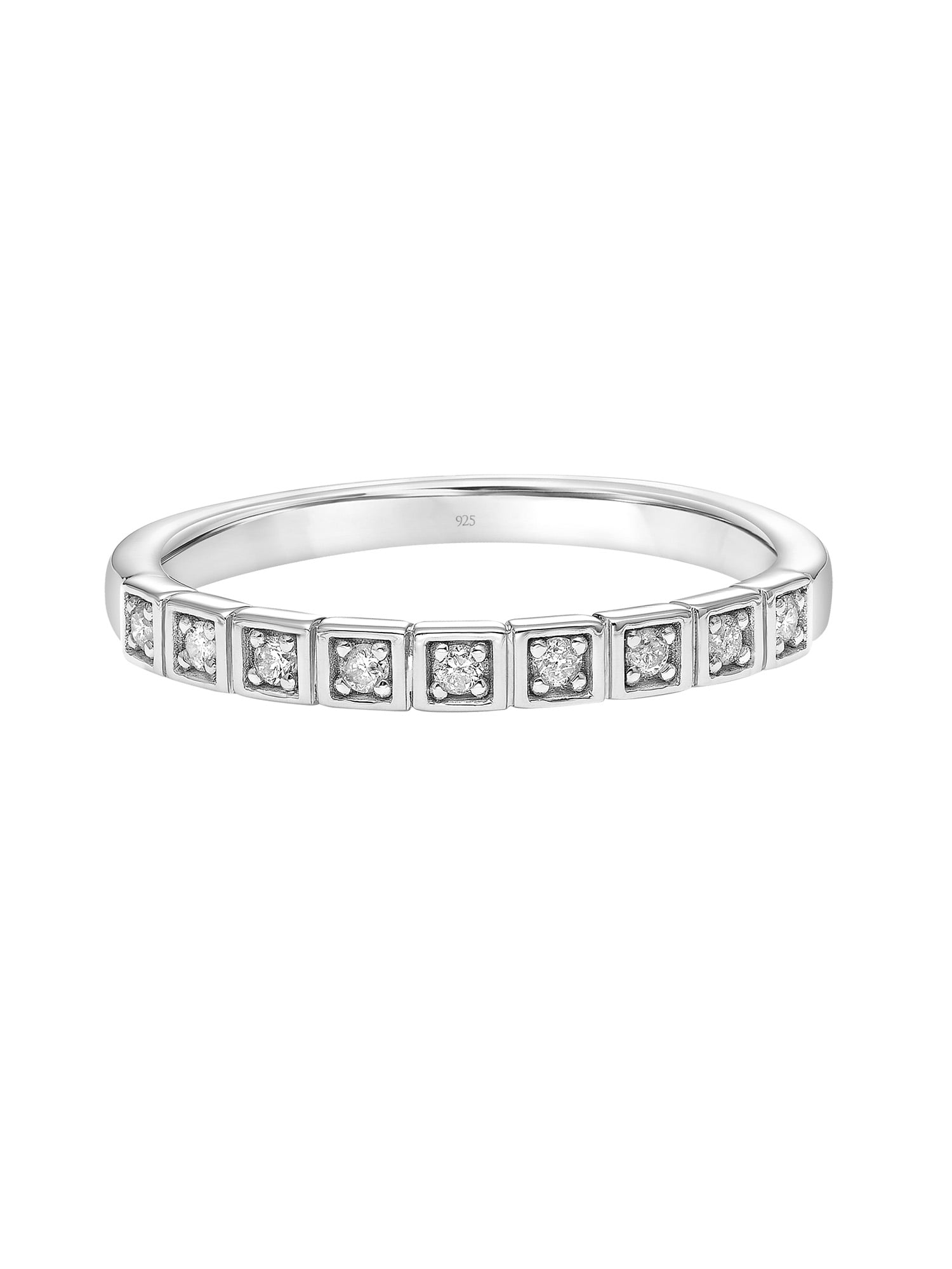 Keepsake 1/10 Carat T.W. Diamond Anniversary Ring in Sterling Silver