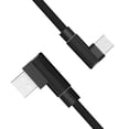 thumbnail image 2 of Cable USB de doble codo 2A Datos de sincronización Cable de carga de alta velocidad tejido de nailon TPE para Android / IOS / Type-C, 2 of 2