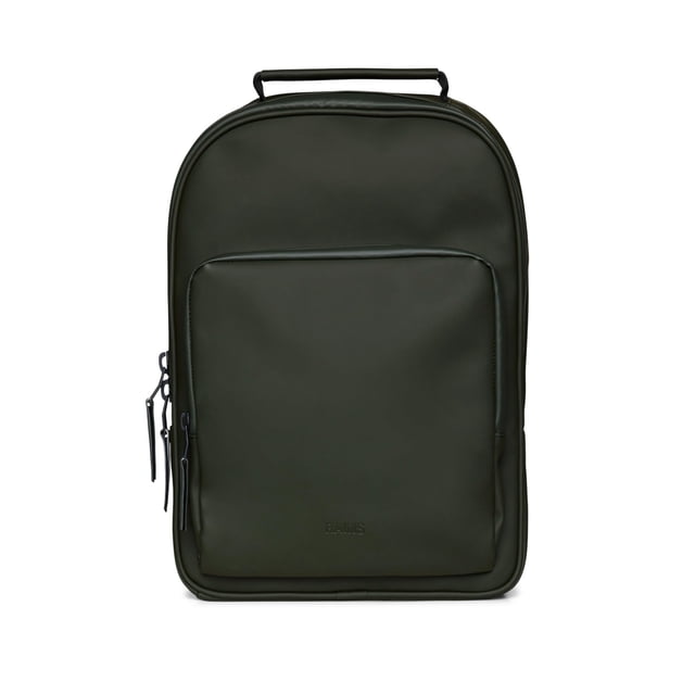 Mochila RAINS Book Day Pack, grande, verde, impermeable