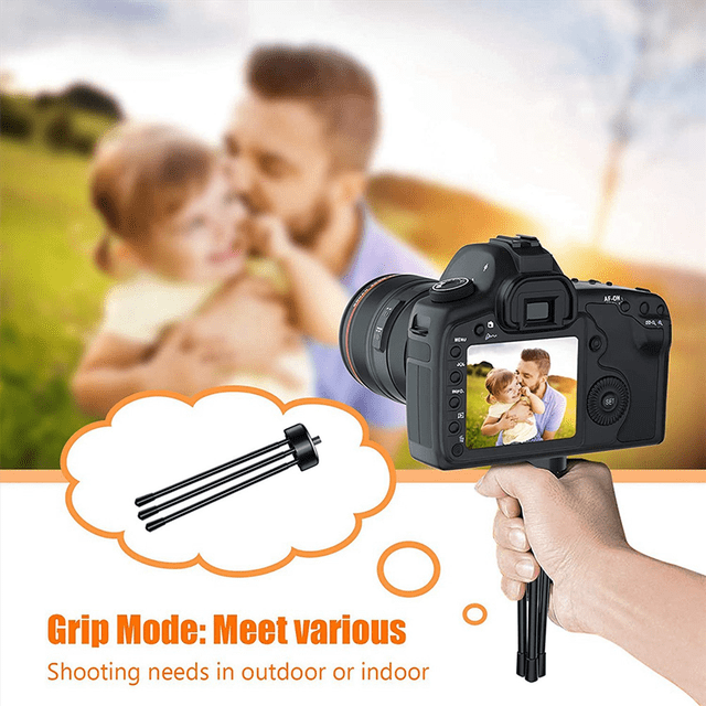 5X Mini Metal Tripod, Desktop Tripod with 1/4 Inch Screws, Suitable for Projectors and All Cameras
