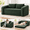 Dark Green, variant on 71" 2 in 1 Convertible Boneless Loveseat Futon Couch Foldable Floor Bed for Small Livingroom and Bedroom, Green